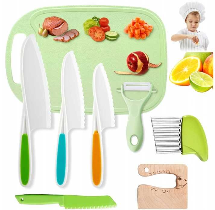 Zestaw bezpiecznych noży akcesoriów do kuchni dla dzieci