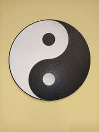 Symbol ozdobny Yin Yang na ścianę