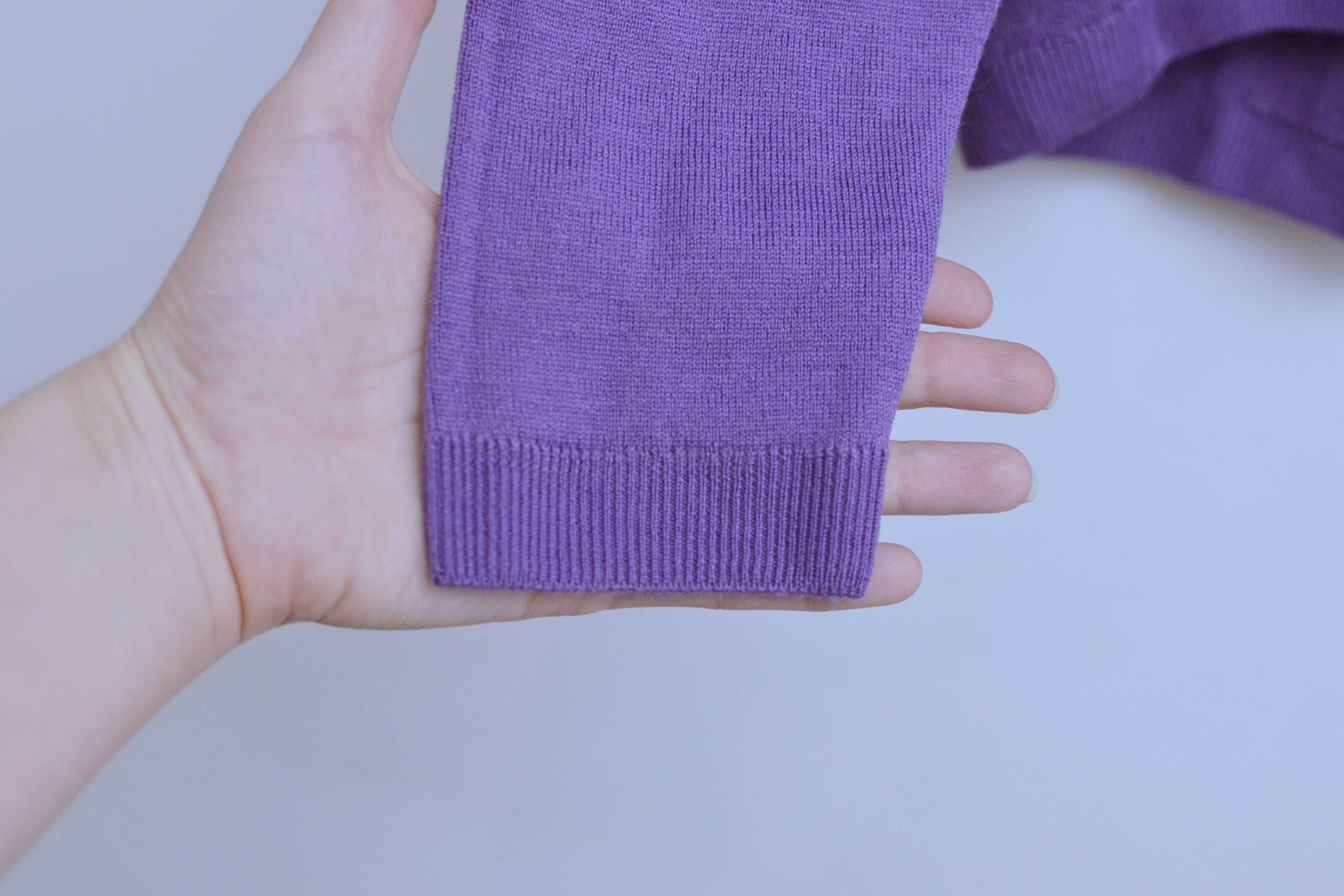 Nowy kardigan wełniany sweter zapinany 100% wełna  50