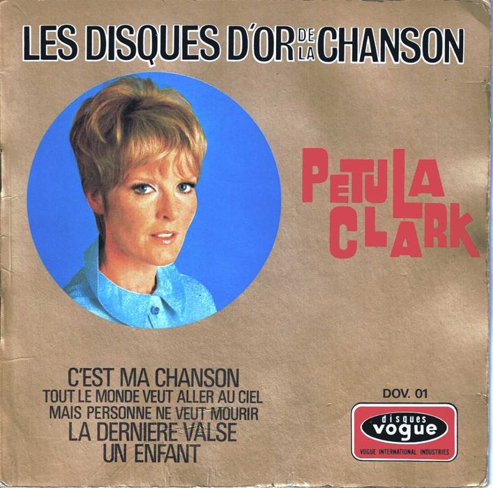 Petula Clark - Les disques d'or de la chanson  -  vinil 45 Rpm