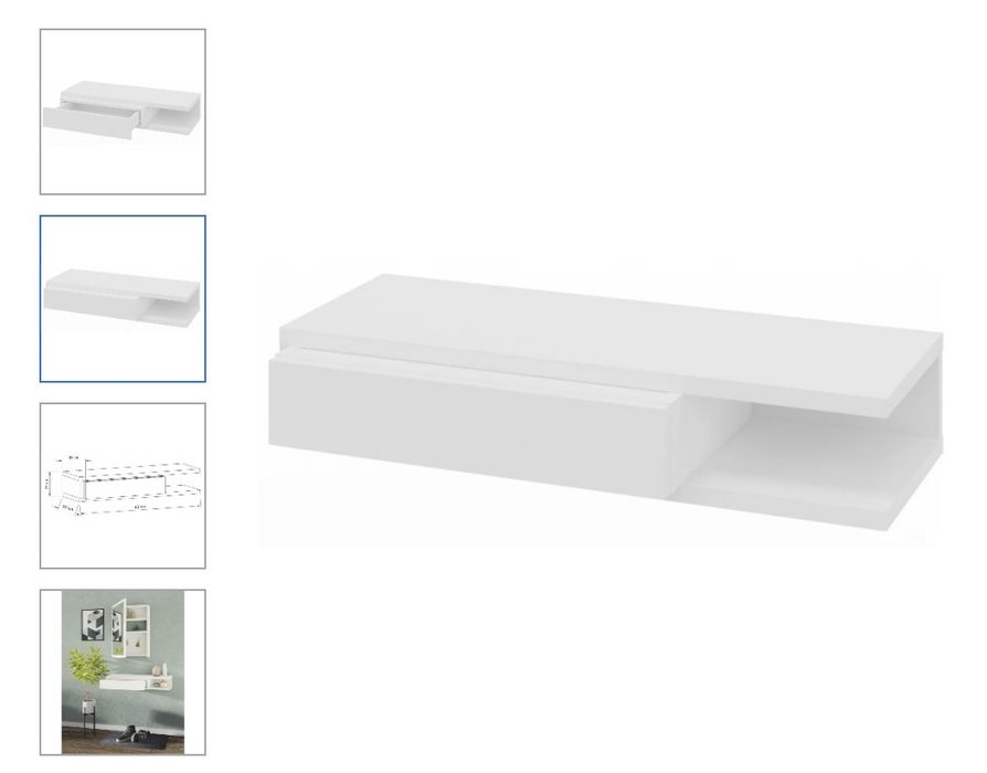 Konsola wisząca Matkam PICCO ufc biały