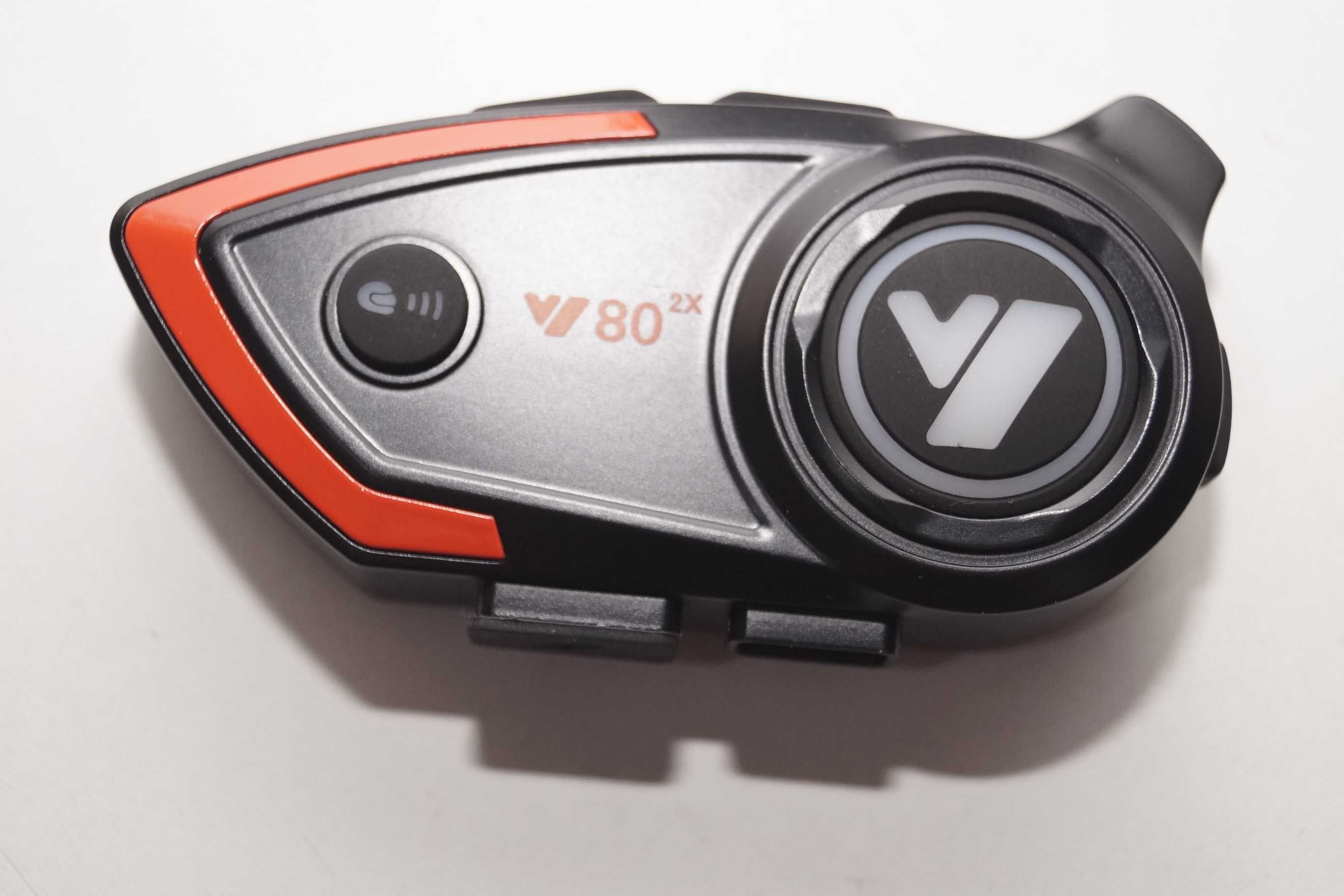 Interkom motocyklowy zestaw słuchawkowy HELMET V80 2X bluetooth 5.3