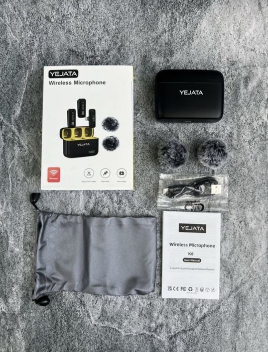 Мікрофон петличний професійний YEJATA iphone