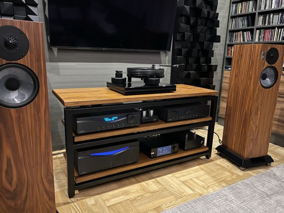 Szafka audio  Rtv Stolik HiFi na sprzęt pod zamówienie Dąb Loft komoda