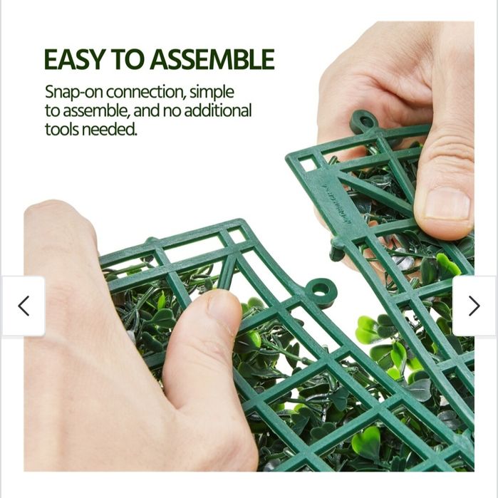 Yaheetech 6szt. 52'' x 5'' Panele z bukszpanu sztucznego Prywatność