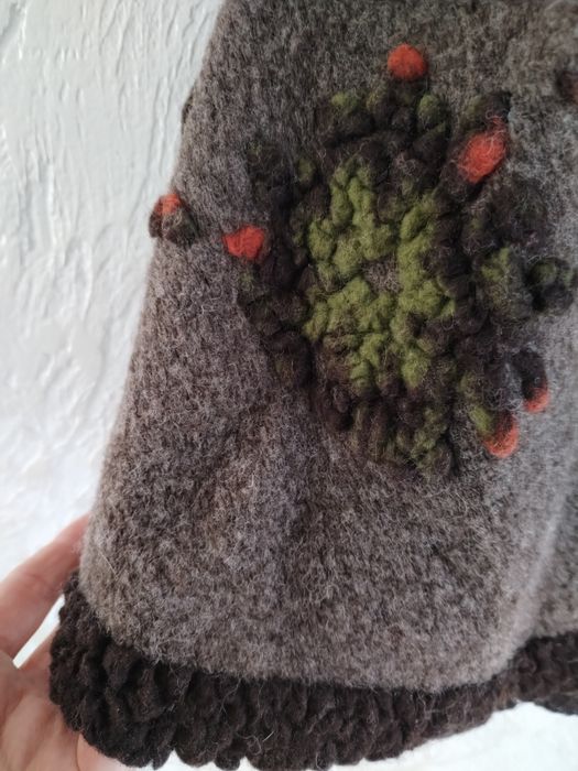 Розкішний вовняний кейп, жилет у бохо стилі, Італія