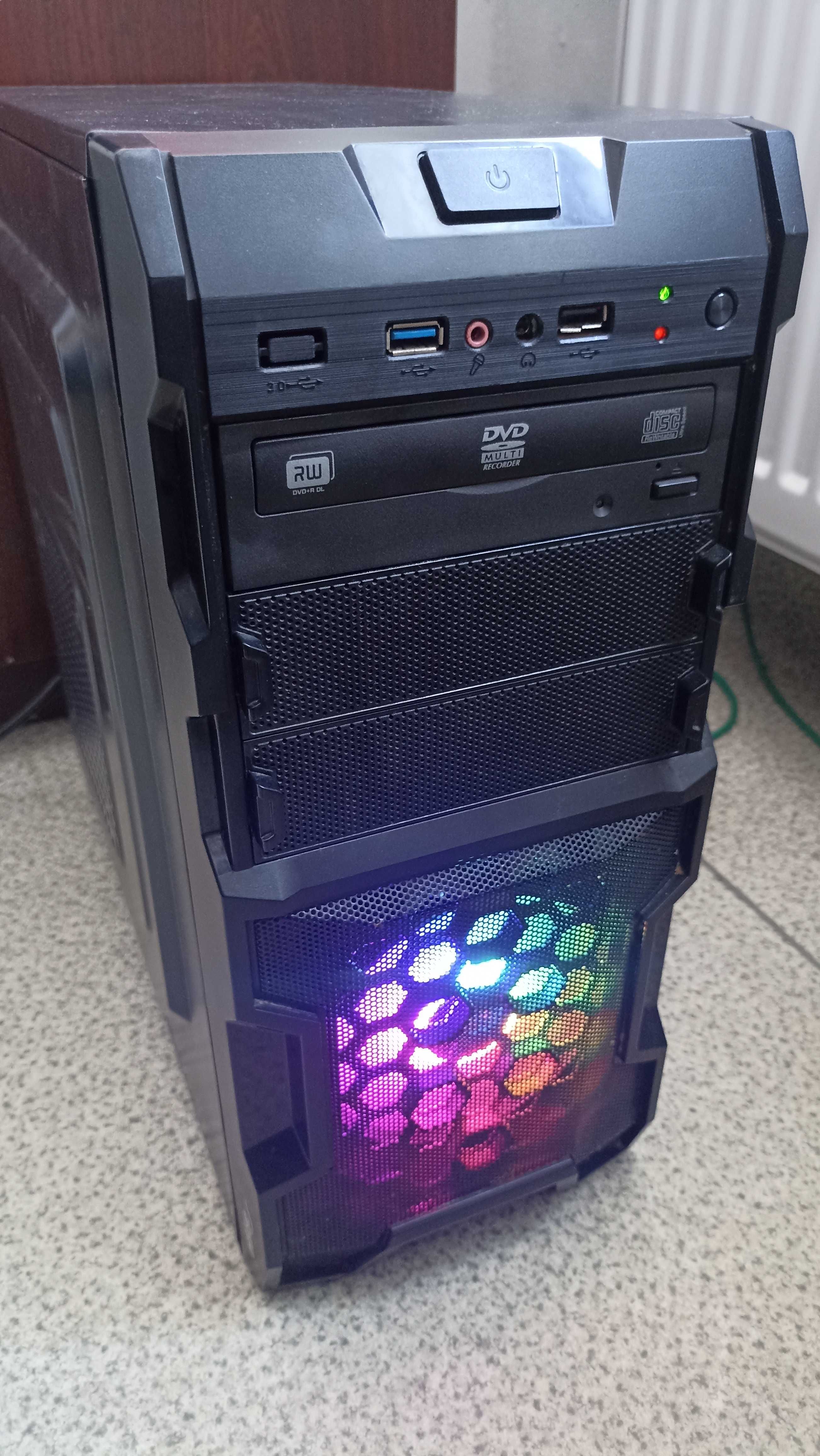 Tani komputer do gier i5-3470 GTX 1050Ti RAM 8GB DDR3 SSD 240GB W10