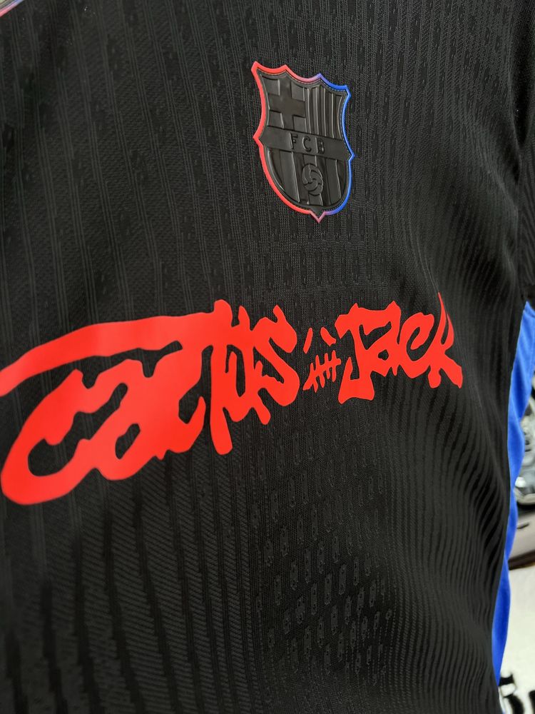 Футболка Nike x Travis Scott x Barcelona Logo Black