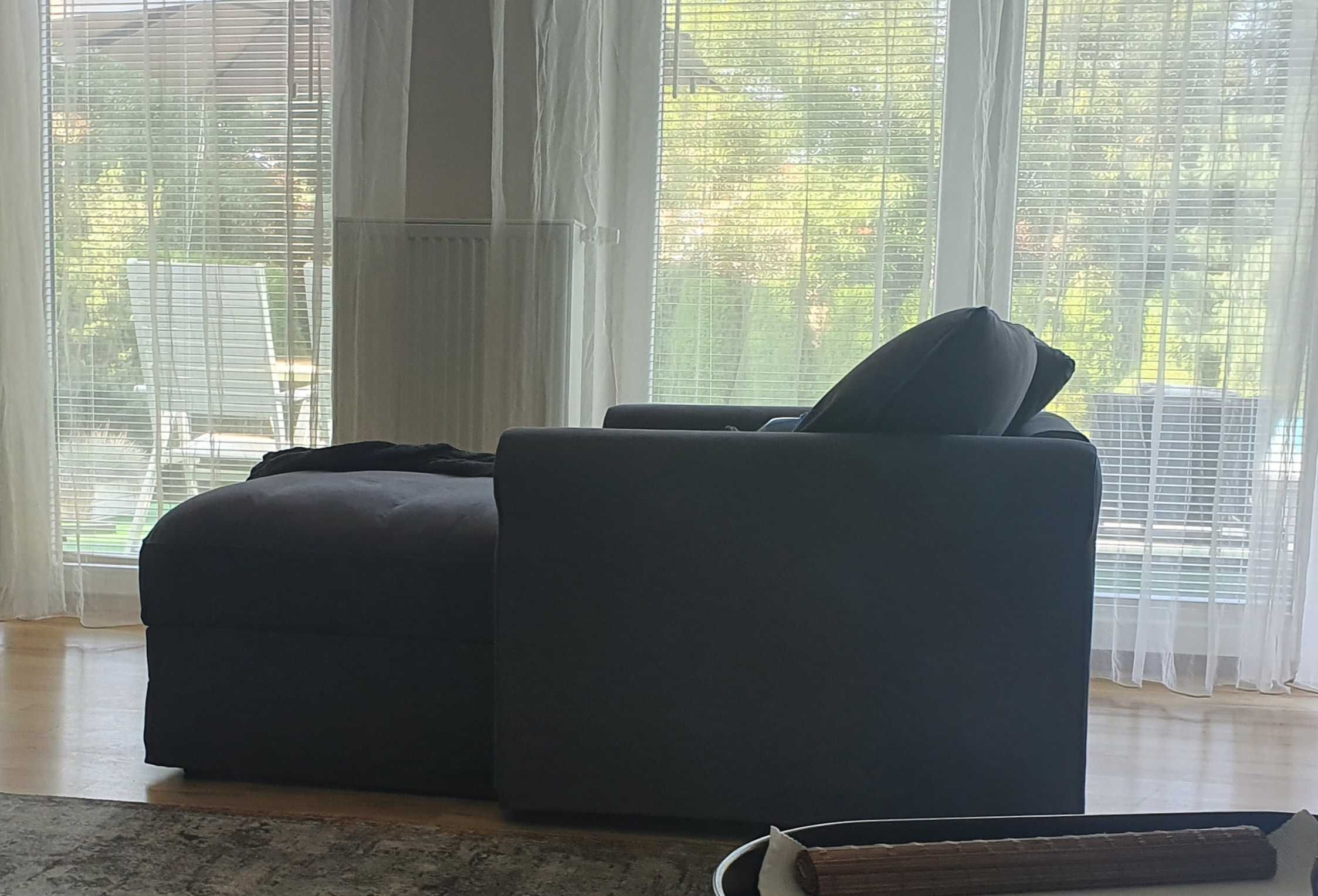 Sofa z szezlongiem