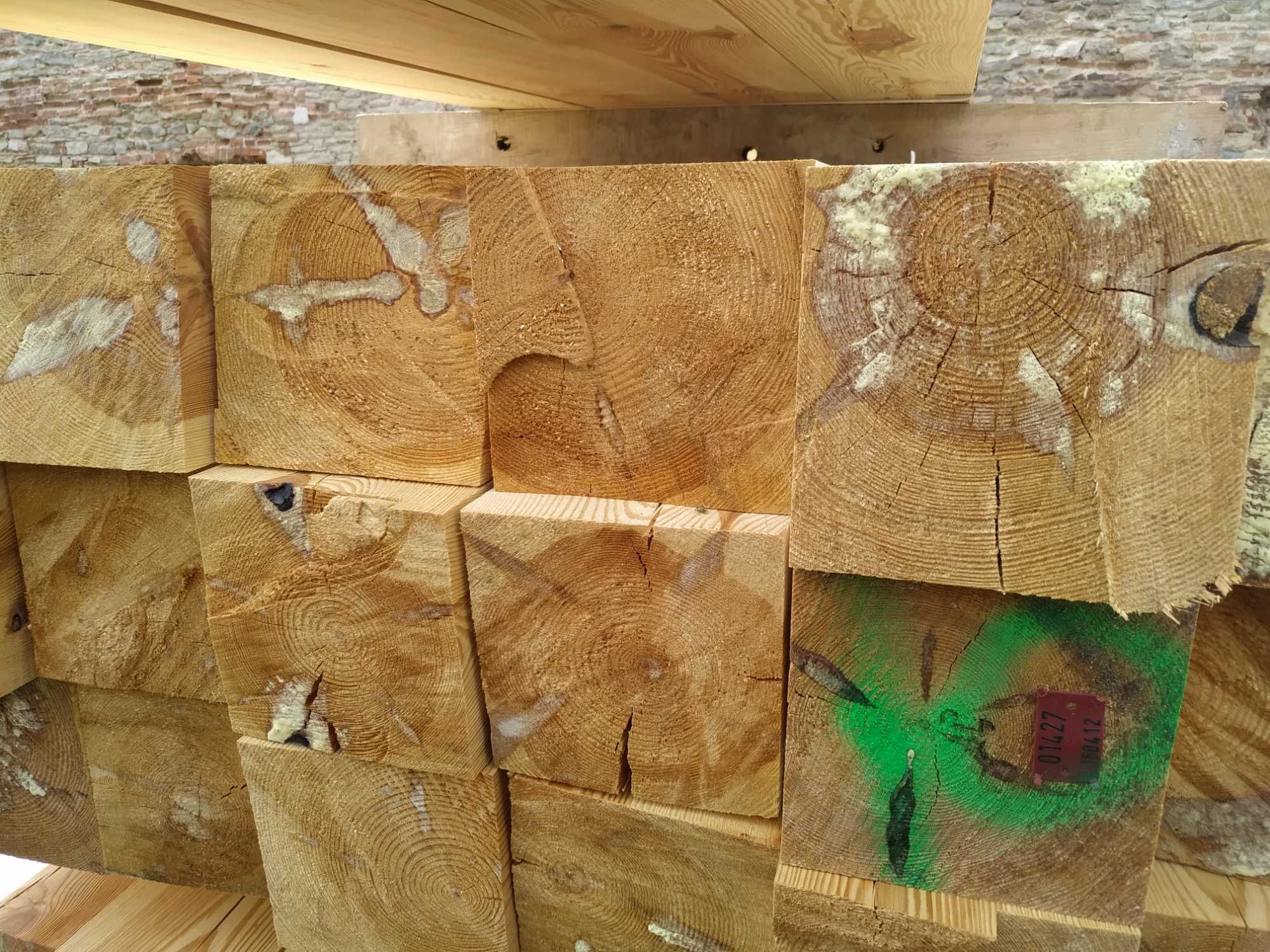 Więźba dachowa, belki, kantówki, krokiewki 11x6 Wrocław, Mokronos