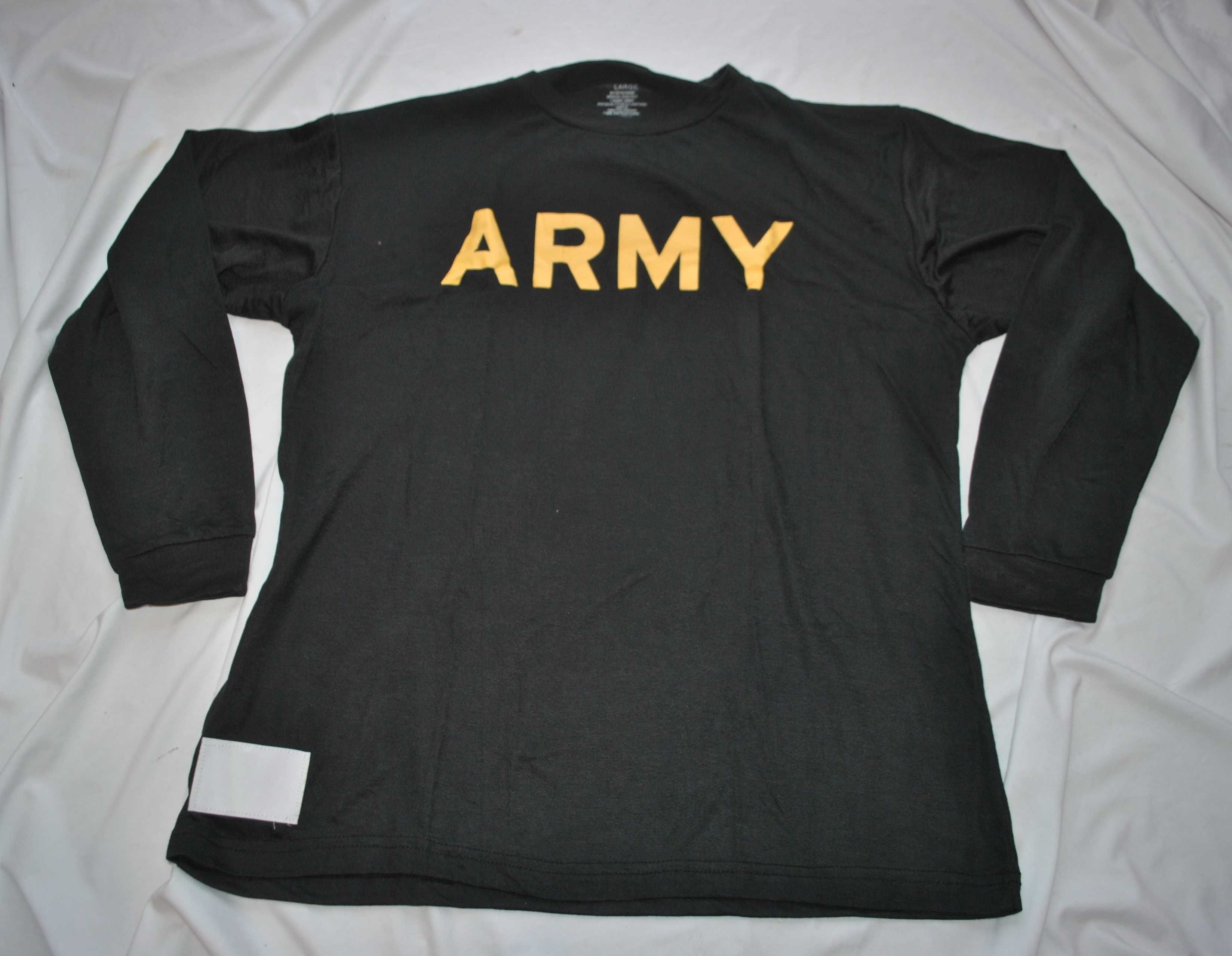 bluza / koszulka na długi rękaw US ARMY APFU czarna