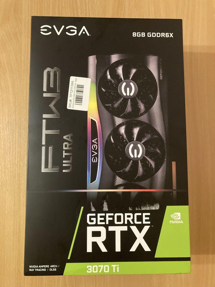 EVGA GeForce RTX 3070 Ti 8Gb GDDRX6X Відеокарта Нова