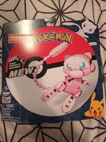 Nowy Mattel Mega Construx Zestaw klocków Pokemon Mew GKY97