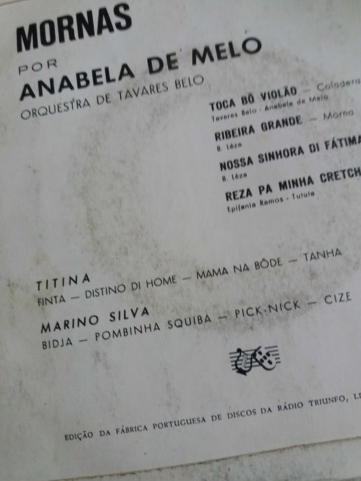 Disco de vinil antigo raro