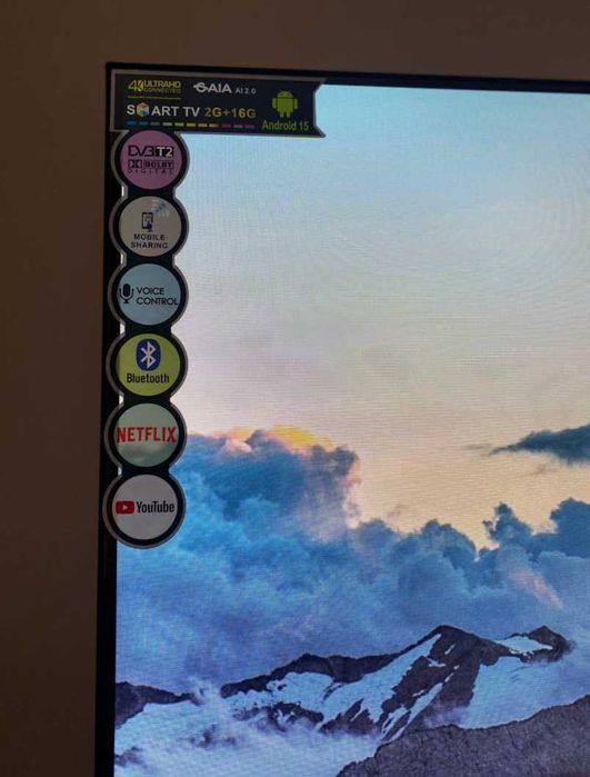 Телевізор 45 дюймів Smart Samsung з голосовим управлінням телевизор