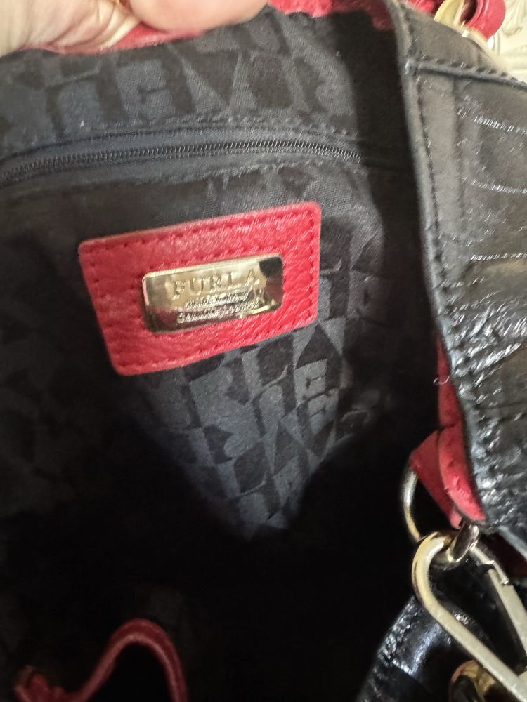 Torba Furla skora czarna