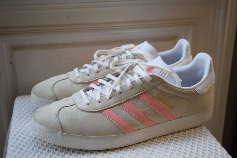 кожаные кроссовки кросовки кеды сникеры Adidas Gazelle р. 44