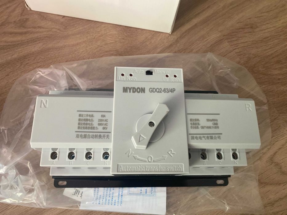 Автоматический переключатель фаз (АВР) MYDON 63А 4 полюса