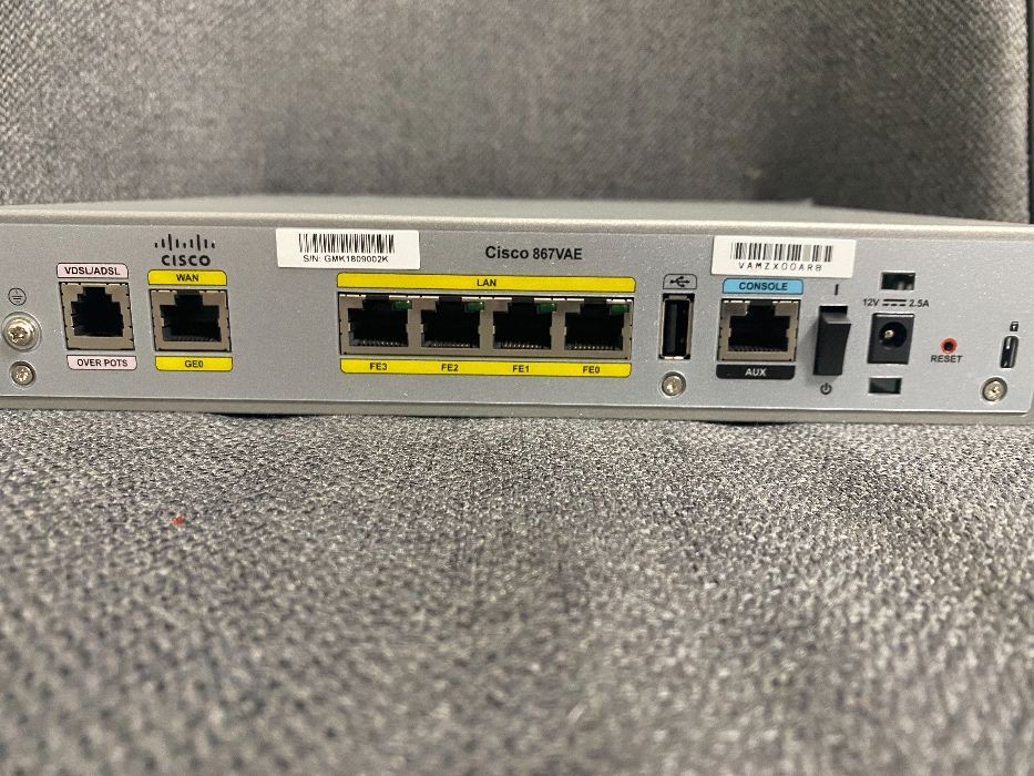 Маршрутизатор Cisco 867VAE router with VDSL2/ADSL2+ over POTS