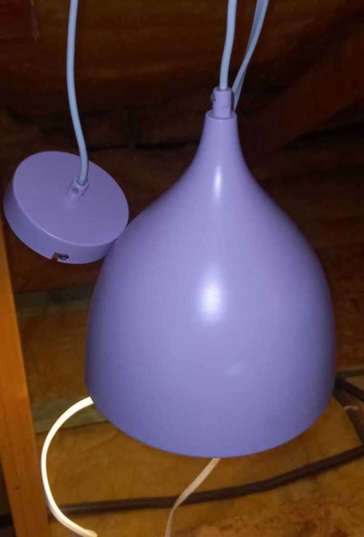 Lampa wisząca fioletowa