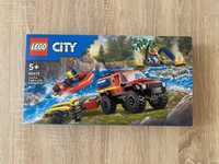 Nowe Lego City Terenowy wóz strażacki z łodzią ratunkową 60412 Okazja