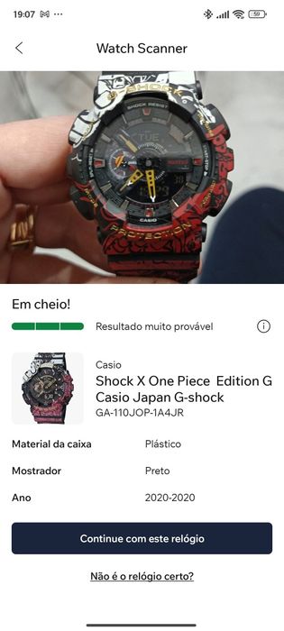 Relógio Limitado G-shock X One Piece