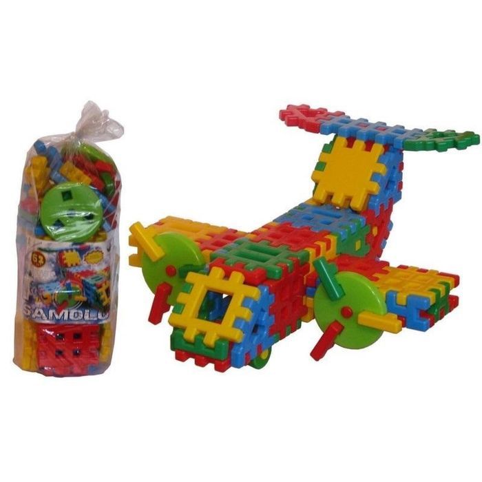 Klocki konstrukcyjne Samolot folia,180x389 mm