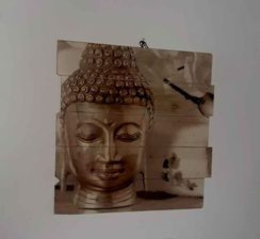 Quadro Tela Buda/ Feng Pintura à mão em madeira novo