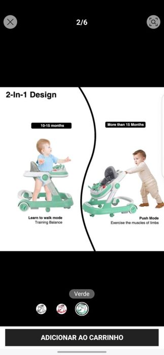 Andarilho novo  verde e branco