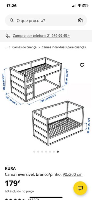 Cama criança ikea
