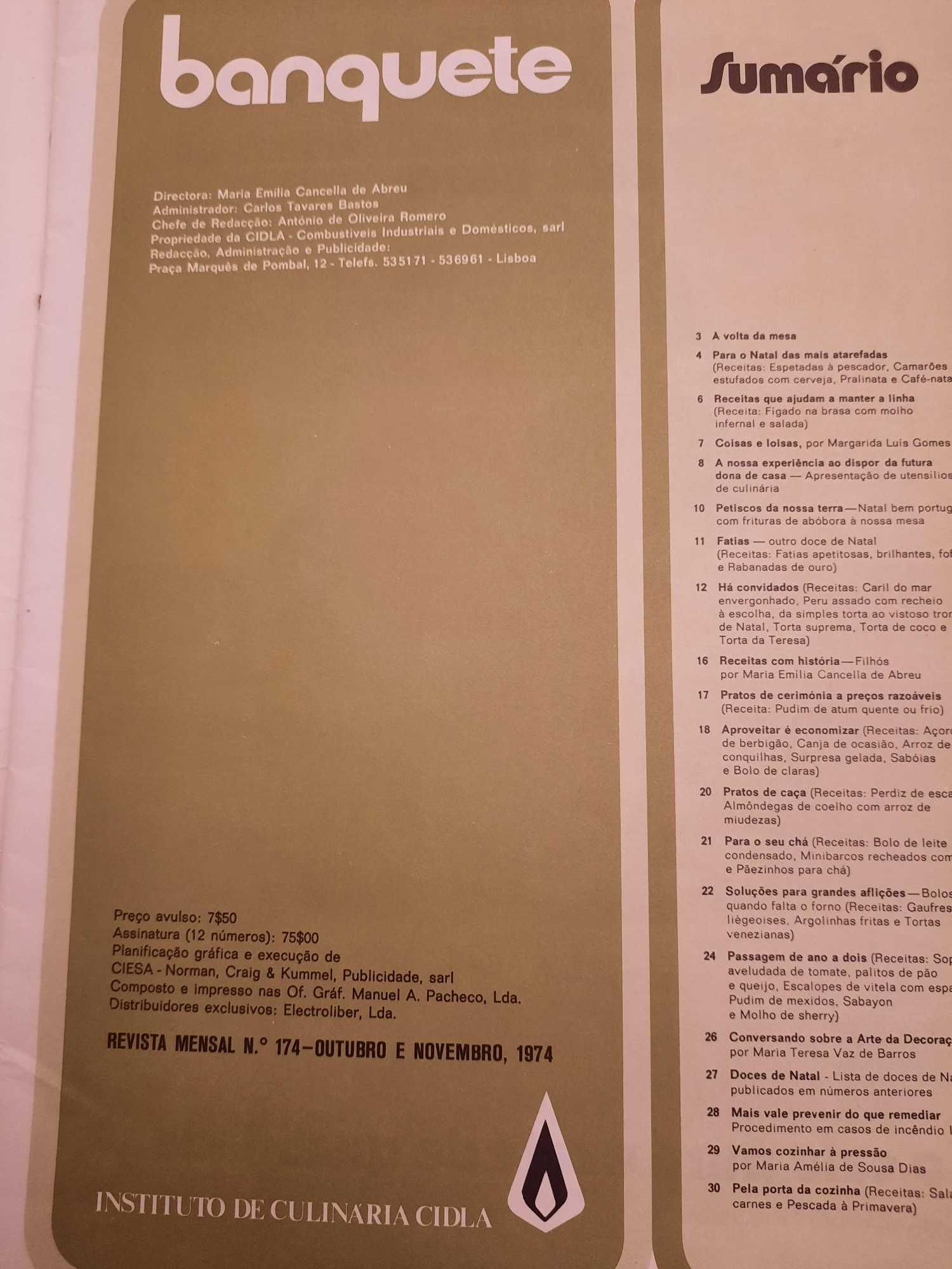 BANQUETE - 14 anos de gastronomia, conselhos, publicidade vintage