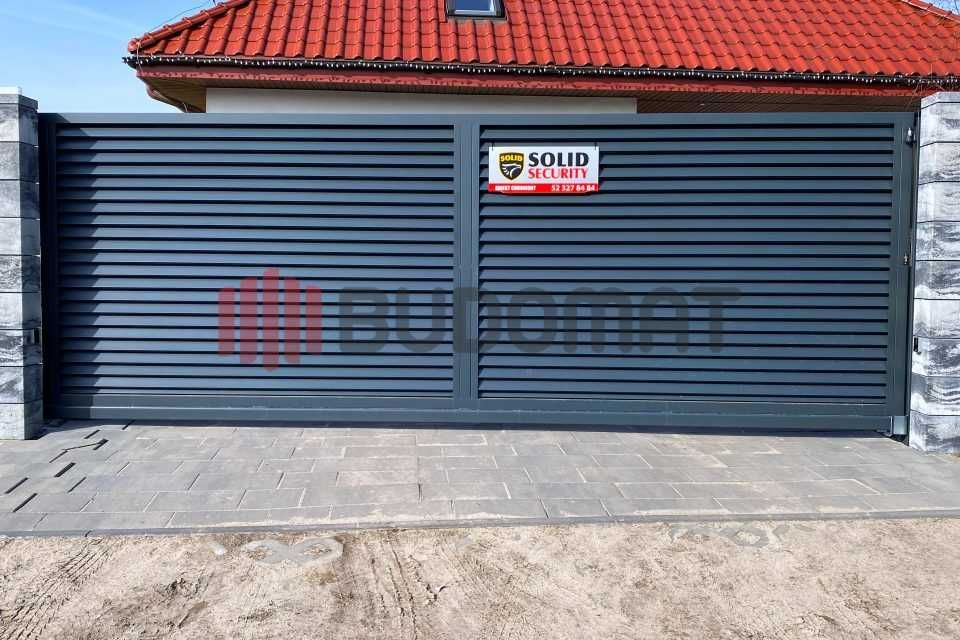 Brama Przesuwna Samonośna Żaluzja 4,00 m x 1,50 m