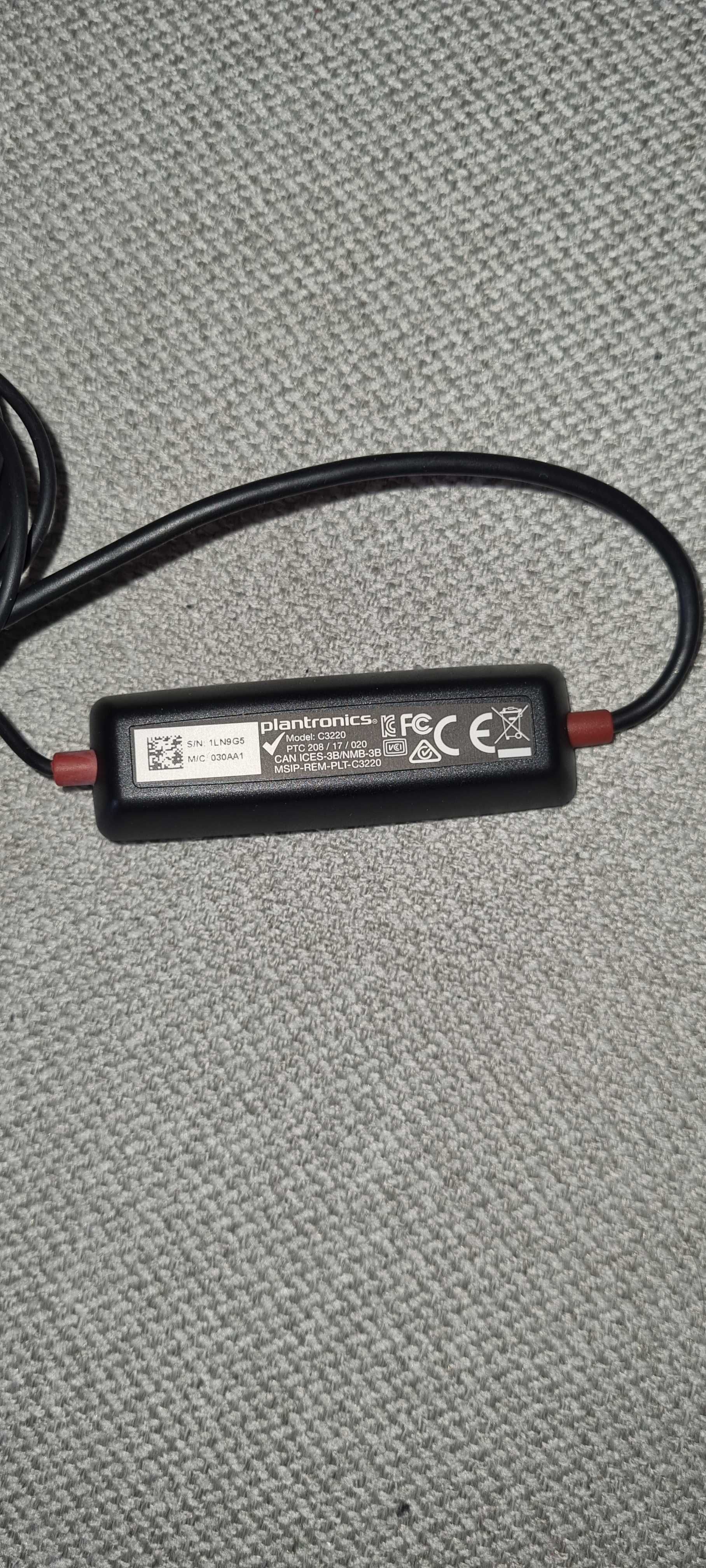 Słuchawki przewodowe mikrofon USB-A Plantronicks C 3220