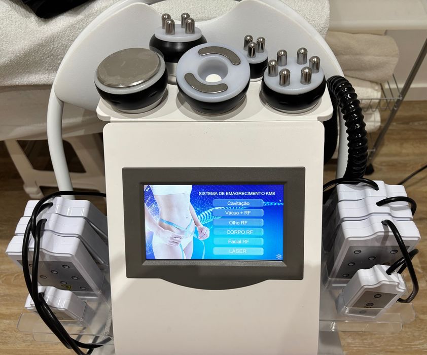 MAQUINA CAVITAÇÃO 6 EM 1 LIPO LASER + RF +
VACUO (nova)