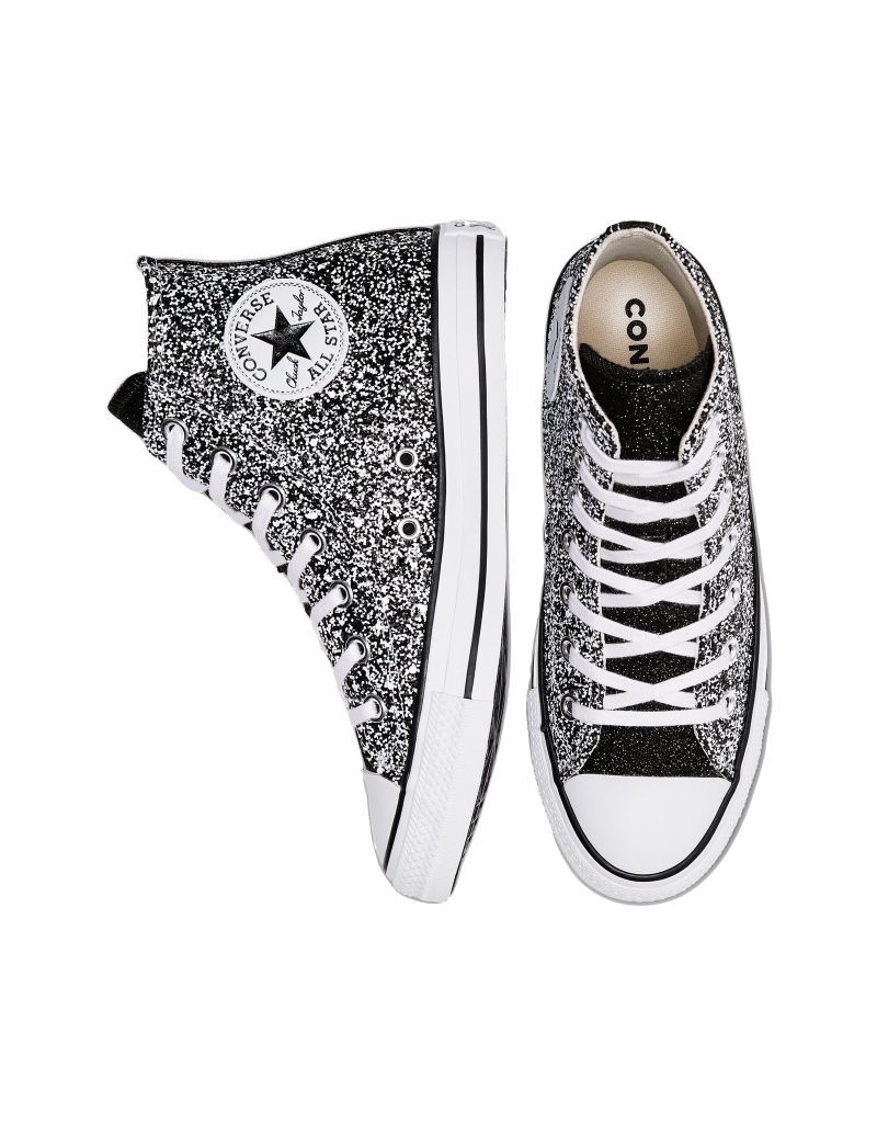 Високі блискучі кеди converse з глітером galaxy chuck taylor all star