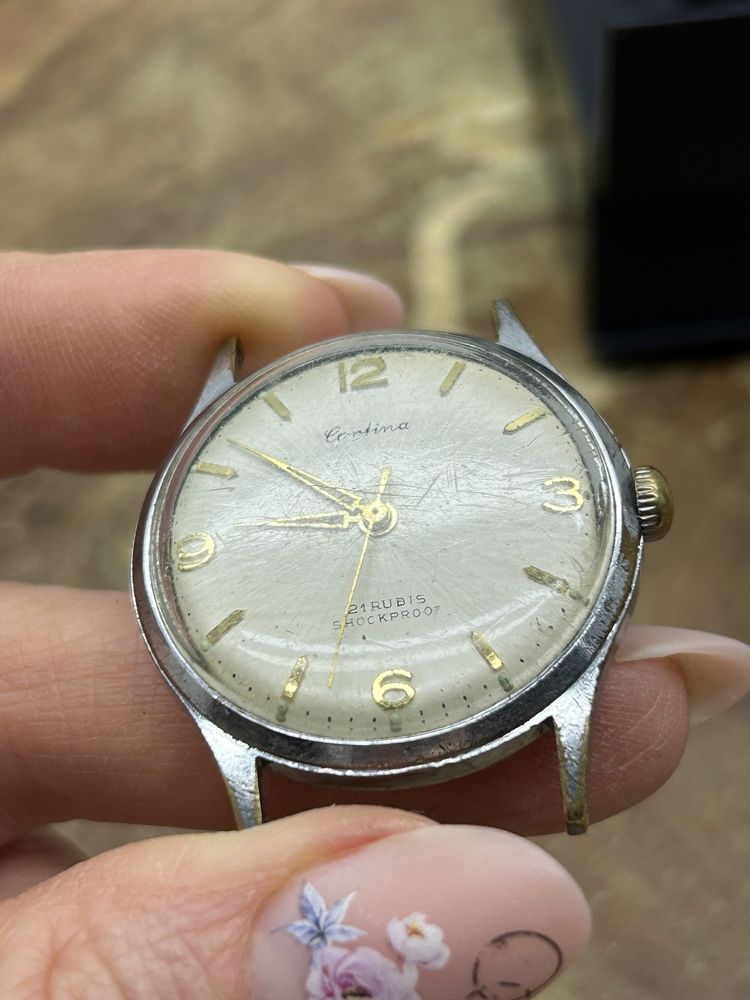 Stary zegarek Cortina 21 rubis