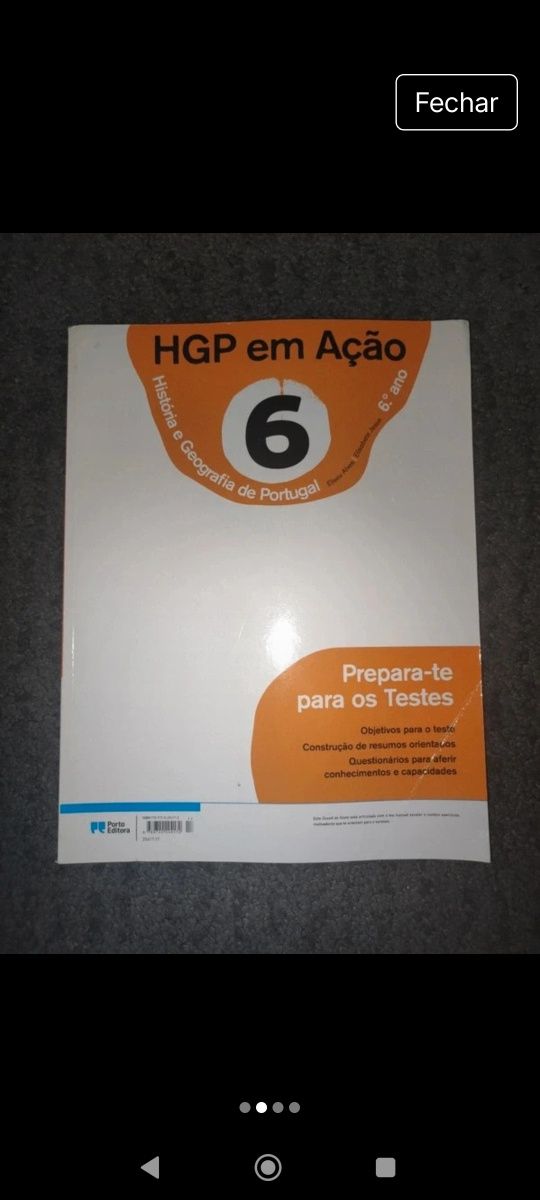 Livro de fichas História 6 ano
