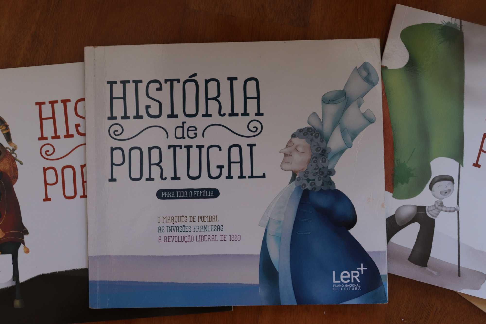 Coleção de livros sobre a História de Portugal