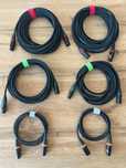 Kabel mikrofonowy Sommer Club - Neutrik XLR - 6 sztuk .