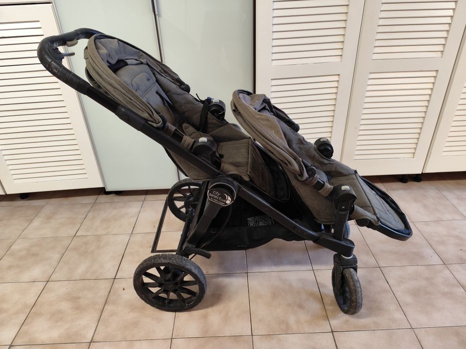 Conjunto carrinho babycoque bebé gêmeos