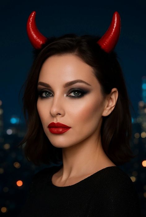 Opaska rogi na bal karnawałowy Halloween