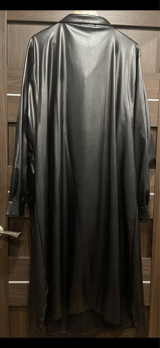 Платье эко кожа большого размера