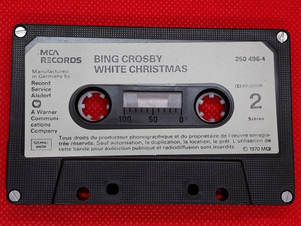 Kaseta Bing Crosby White Christmas 1970r.