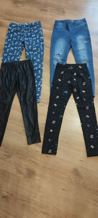 4x spodnie rozmiar 128