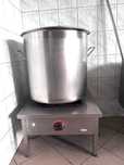 Taboret gazowy + kocioł 100 l. INOX - komplet