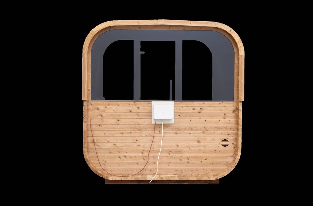 Sauna zewnętrzna Hanscraft Quadra X Premium szyba panoramiczna NOWOŚĆ!