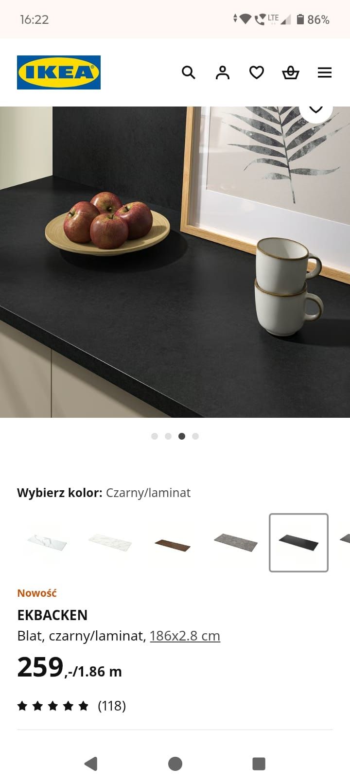 Blat Ikea Ekbacken