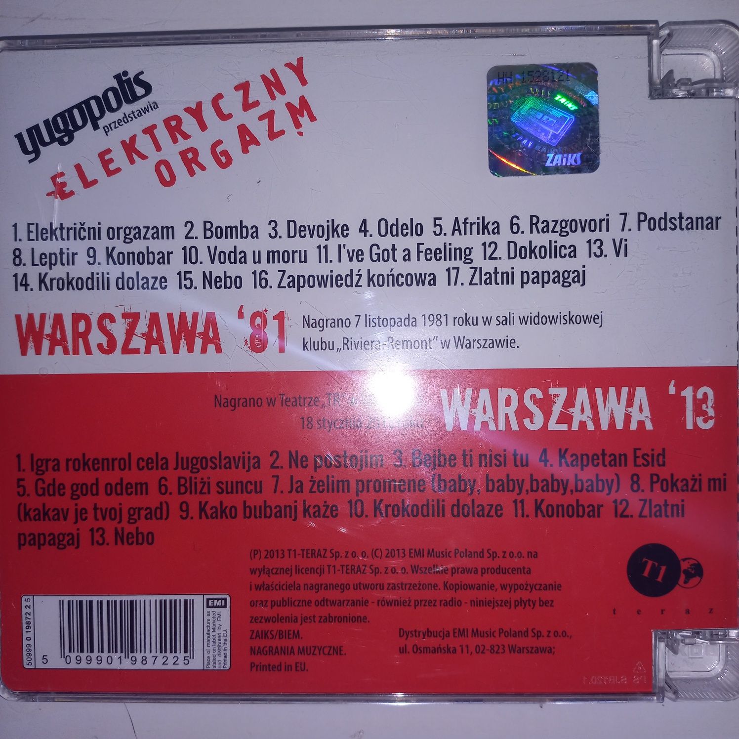 Elektryczny orgazm Warszawa '81 2 CD