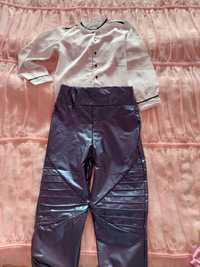 Bluzka elegancka i spodnie leginsy dziewczęce