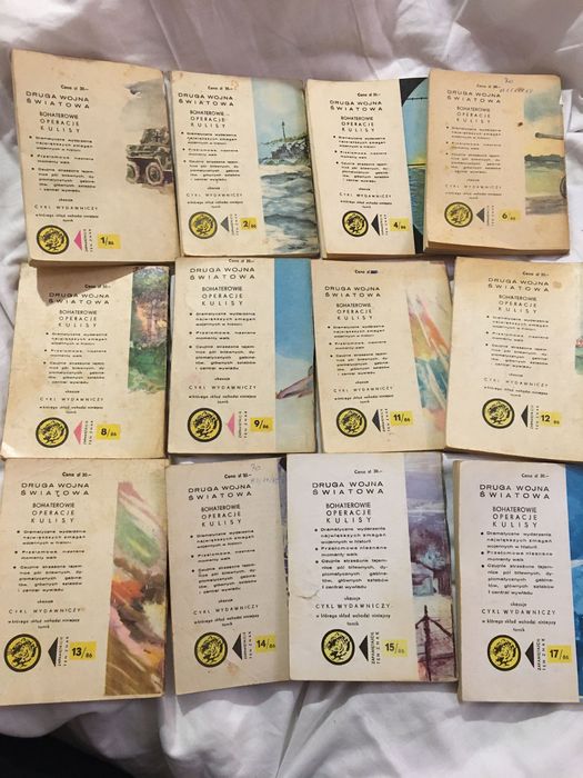 Seria z żółtym tygrysem, 1986 r, 12 szt